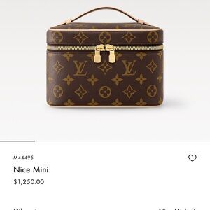 Louis Vuitton mini vanity